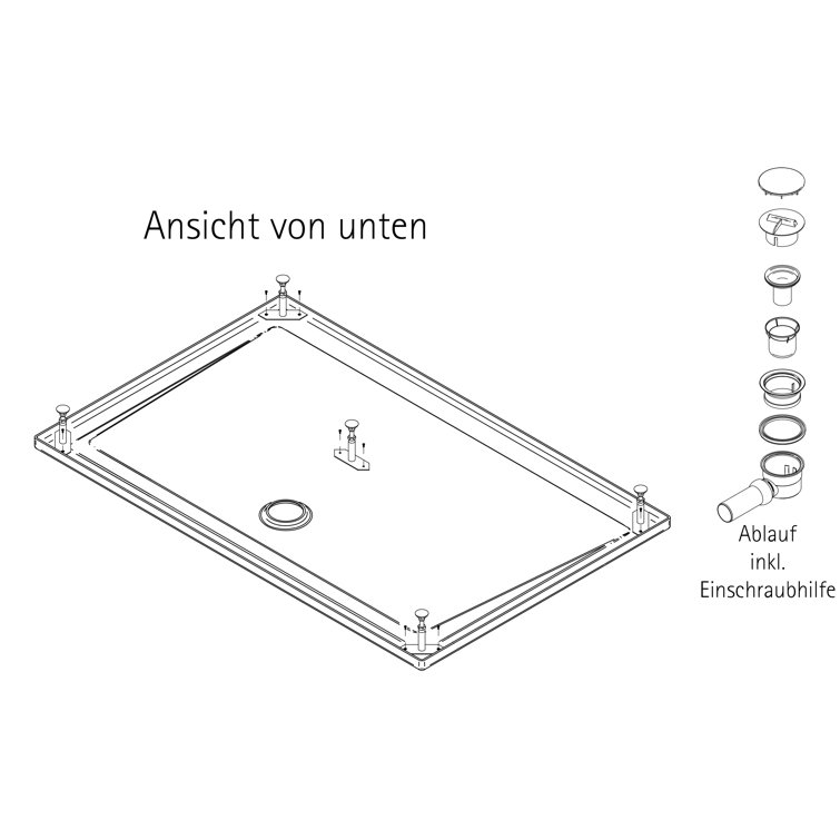 Schulte Duschwannen Plastic Shower Tray White Wayfair.co.uk